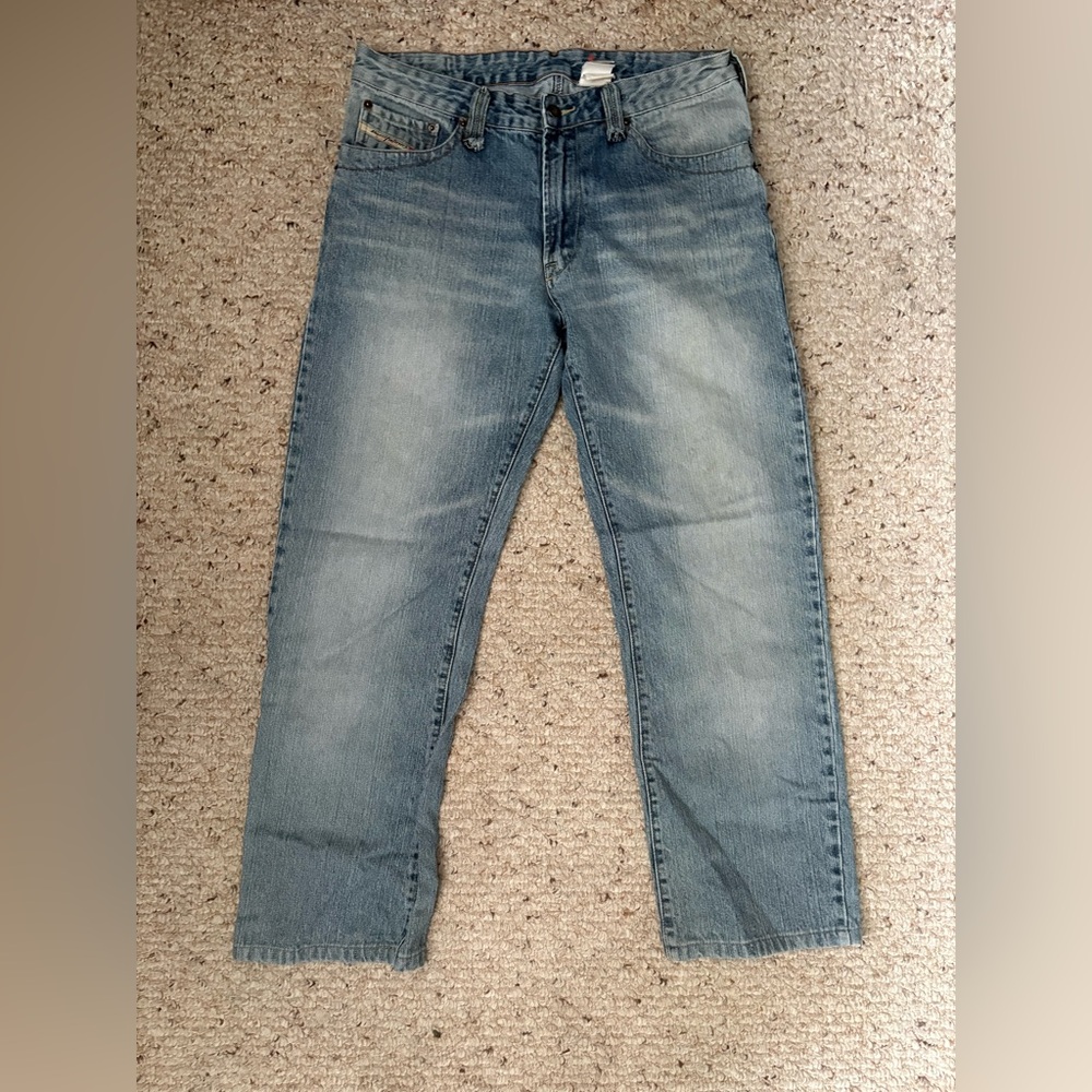 Diesel Men's Light Blue Straight Jeans